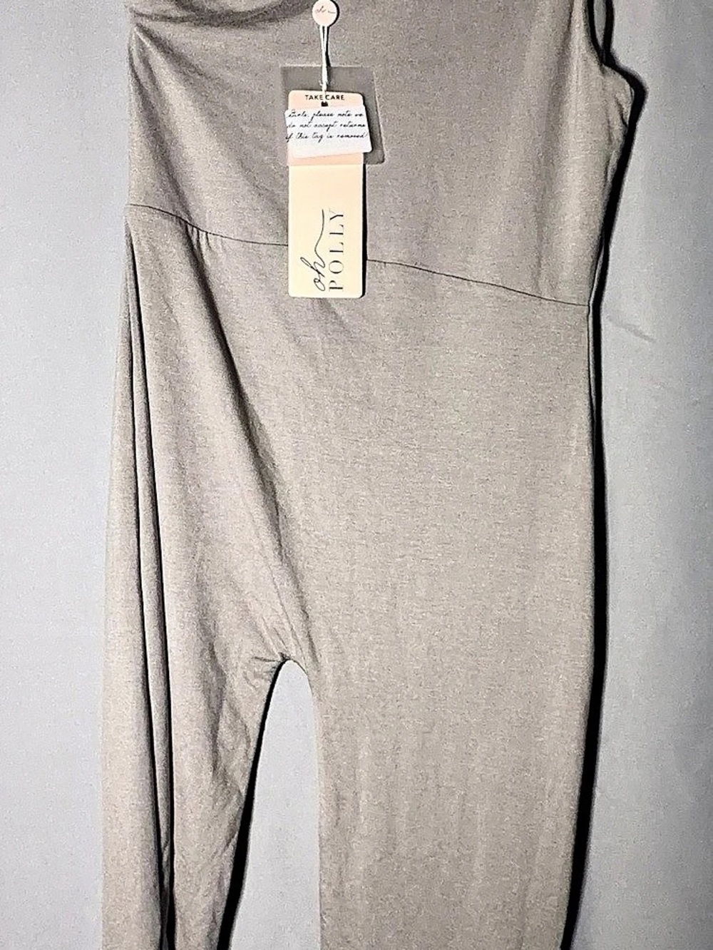 Oh Polly Gray Jumpsuit Size Small NWT